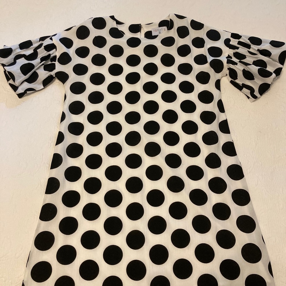 Cute black and white polka dot dress